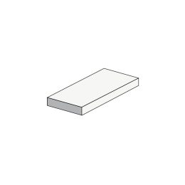 Isometric illustration of a simplified, white GB Honed Capping Tile Pebble viewed from an angle, showing three visible sides. The tile is centered against a plain white background.