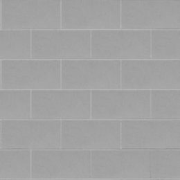 The GB Smooth Nickel features a seamless arrangement of light gray rectangular tiles organized in a grid layout, reminiscent of a tiled wall. These tiles boast a smooth texture that contributes to their uniform and minimalist design.