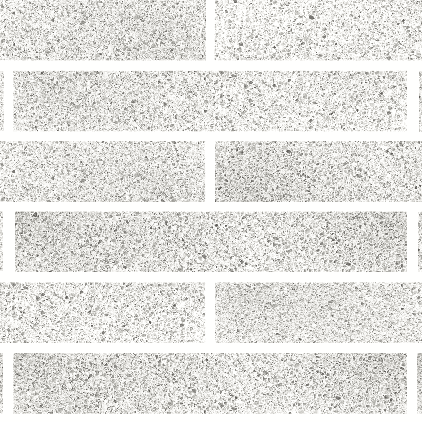 A close up of a Bespoke Bricks for the Future Colour Swatch Pure White Refined brick wall