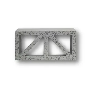 The GB Breeze Blocks Wedge Nickel is a single gray block with two rectangular openings and diagonal support bars, displayed on a plain white background.