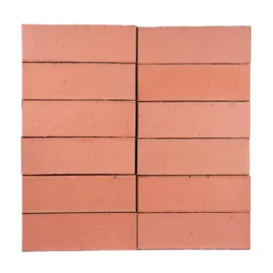 Sixteen neatly arranged Original Adelaide Red Bricks are stacked in four rows and four columns, forming a rectangle against a white background.